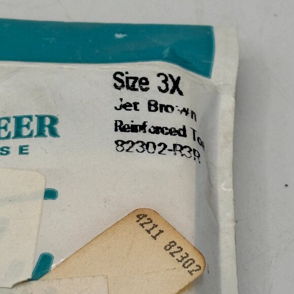 Vintage Just My Size Silky Sheer Pantyhose | Size 3X | Jet Brown | Reinforced To - Picture 2 of 3